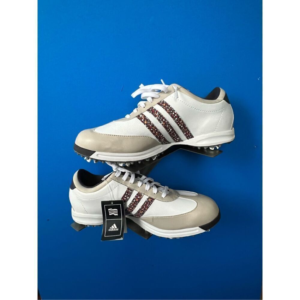 New Adidas women Size 10 Brown and White Leisure and Athletic Golf Shoes 791003